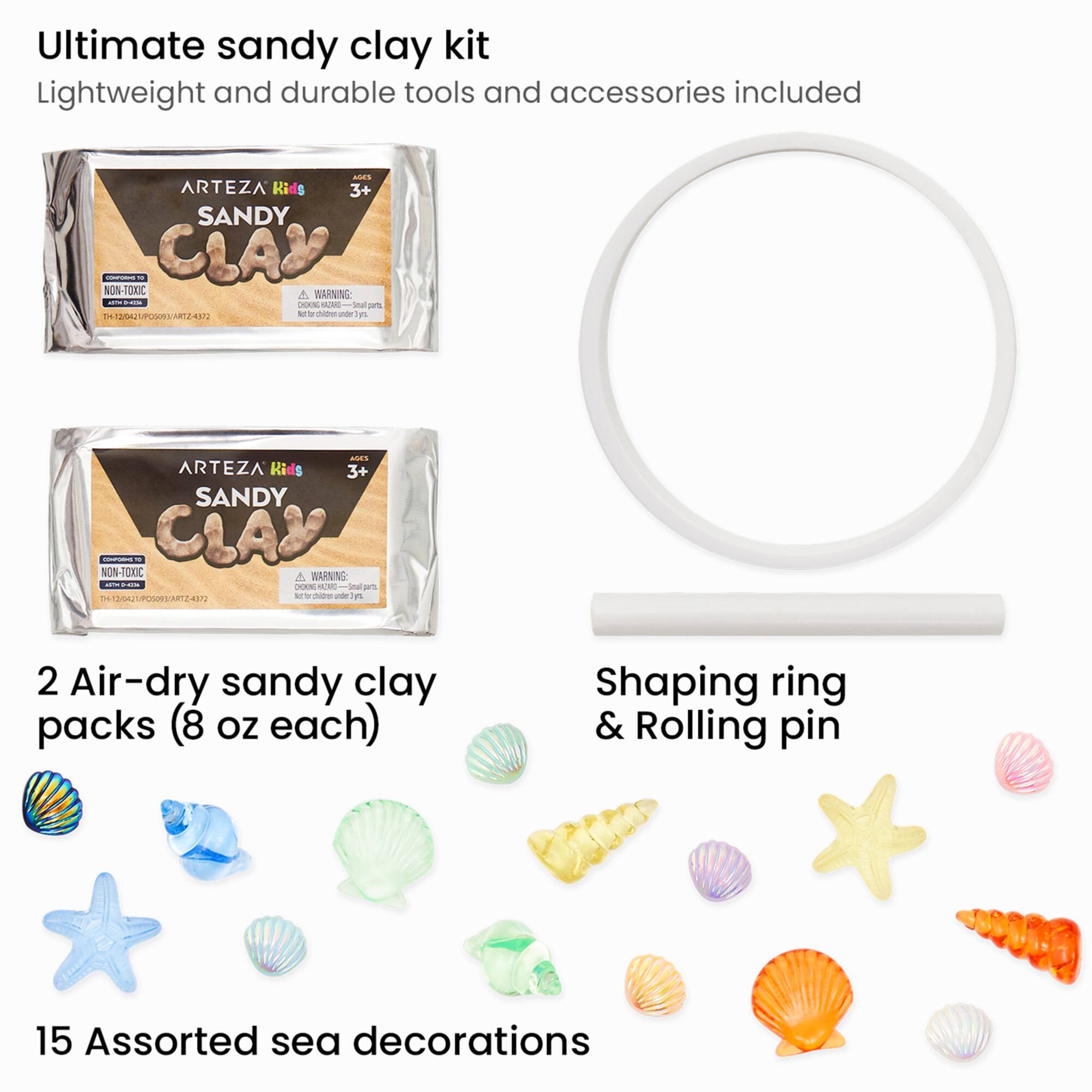Arteza® Kids Sandy Clay Keepsakes Kit